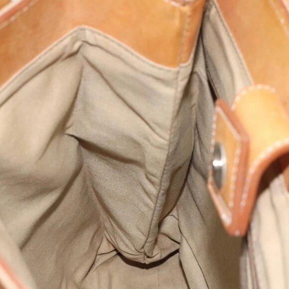 Burberrys Nova Check Blue Label Hand Bag Canvas Brown Auth ti2966 - Picture 12 of 16